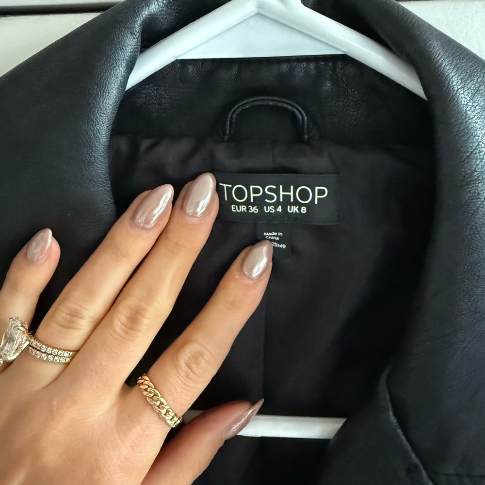 Topshop Rosa Biker Jacket - Picture 6 of 9